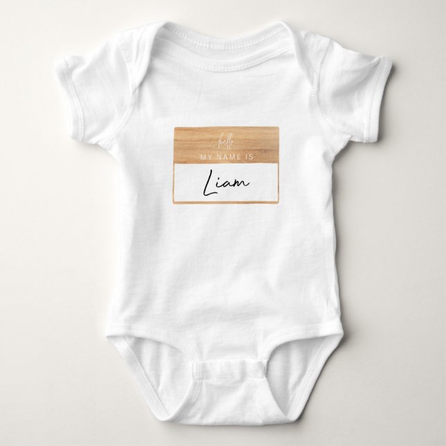 Liam Namn reveal Baby Hej  Mitt Namn är en märkvär T Shirt (Framsida)