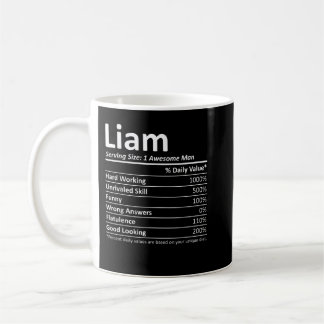 LIAM Nutrition Funny Birthday Personlig Namn Gi Kaffemugg