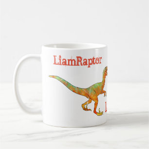 Liam Raptor Skräckinjagande Velociraptor Dinosauri Kaffemugg