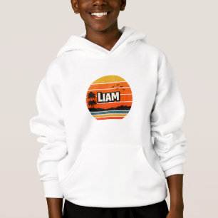 Liam Retro Personlig Namndesign T Shirt