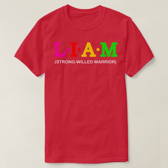 Liam Strongwilled Warrior T Shirt (Design framsida)