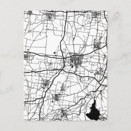 Liaocheng China City Map Vykort