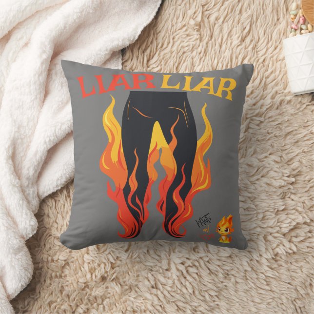 Liar, Liar, Pant's on Fire Kudde (Filt)