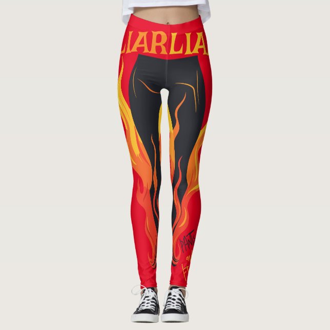 Liar, Liar, Pant's on Fire Leggings (Framsida)