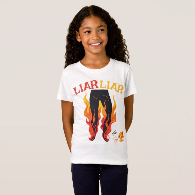Liar, Liar, Pant's on Fire T Shirt (Hel framsida)