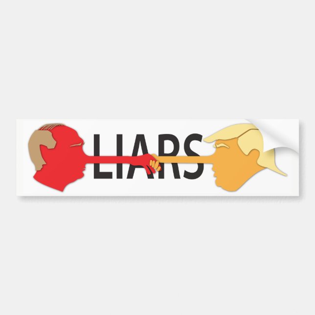 Liars (på vit) bildekal (Framsidan)