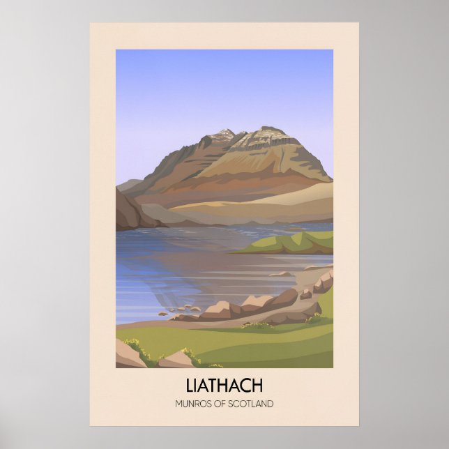Liathach Munros i Skottland Poster (Framsidan)