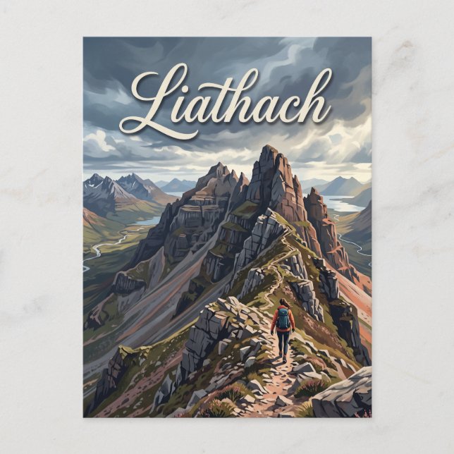 Liathach Skottland Vykort (Framsida)