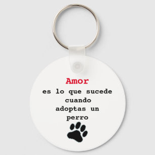 Liavero adoptar un perro nyckelring