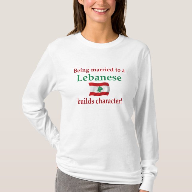 Libanesen bygger teckenet tee shirt (Framsida)