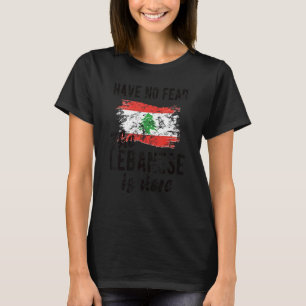 Libaneserna är här Libanons Flagga T Shirt