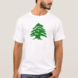 Libanesisk grönt cedar arz logotyp t shirt