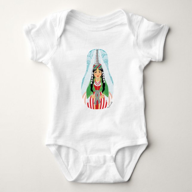 Libanesisk hög adress Matryoshka T Shirt (Framsida)