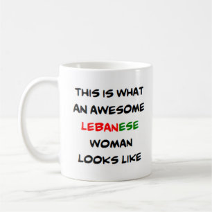 libanesisk kvinna, fantastisk kaffemugg