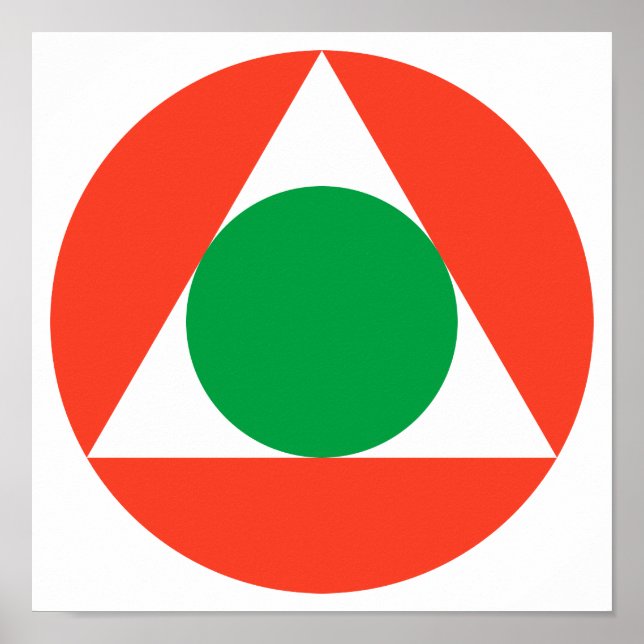 Libanesisk Luft Force Roundel Poster (Framsidan)