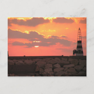 Libanesisk solnedgång vykort