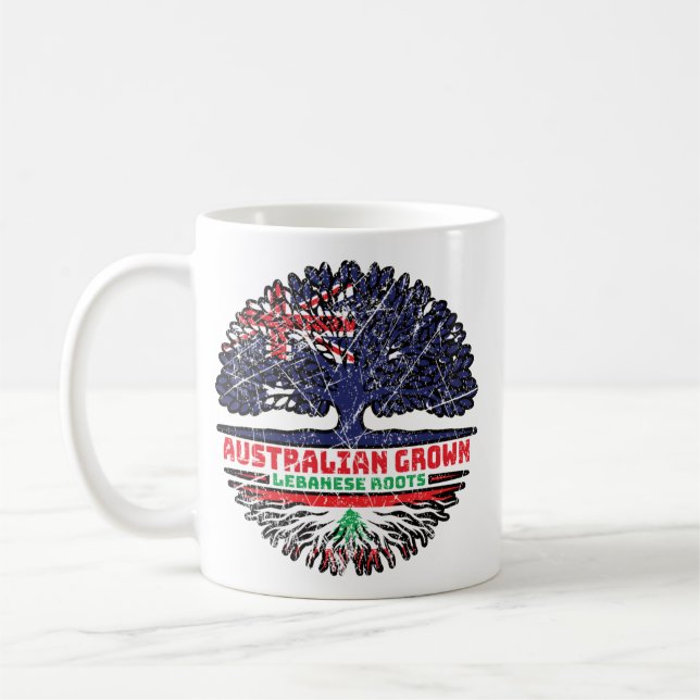 Libanesiska australiska Australiens Träd-rötter Kaffemugg (Vänster)