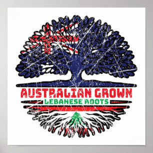 Libanesiska australiska Australiens Träd-rötter Poster