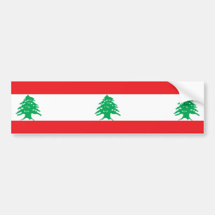 Libanesiska Flagga (Libanon Flagga) Bildekal