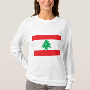 Libanesiska Flagga (Libanon Flagga) T Shirt