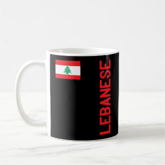 Libanesiska Flagga och libanesiska rötter Kaffemugg