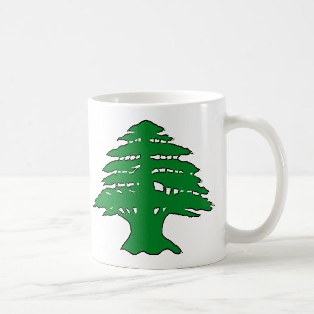 Libanesiskt cederträ kaffemugg (Höger)