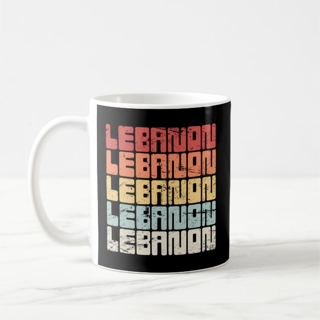 Libanesiskt Pride Beirut Tripoli Libanon Kaffemugg (Vänster)
