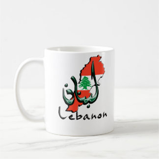 Libanon 3D tvåspråkig personmugg Kaffemugg