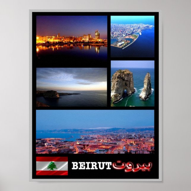 Libanon - Beirut - Mosaic - Poster (Framsidan)