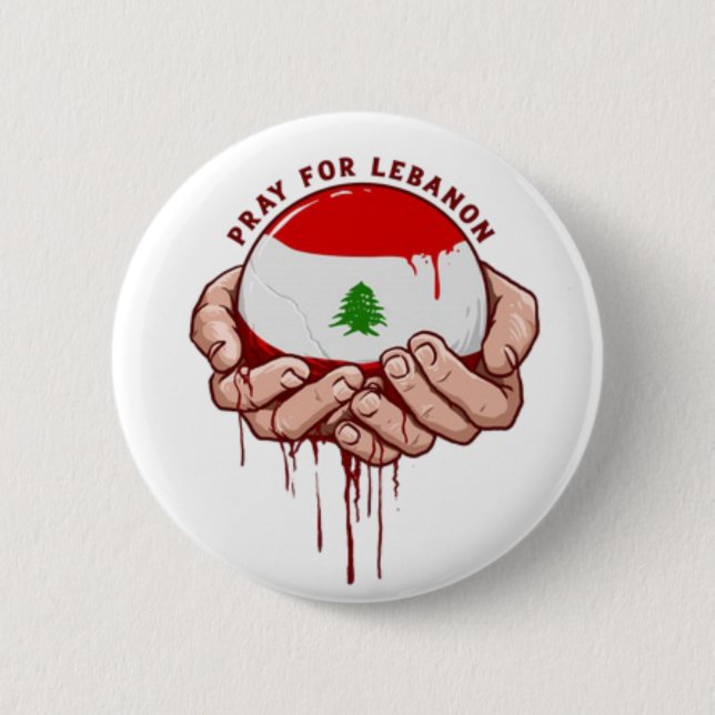 Libanon Bön Pin Knapp (Framsida)