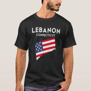 Libanon Connecticut USA State America Travel Conne T Shirt