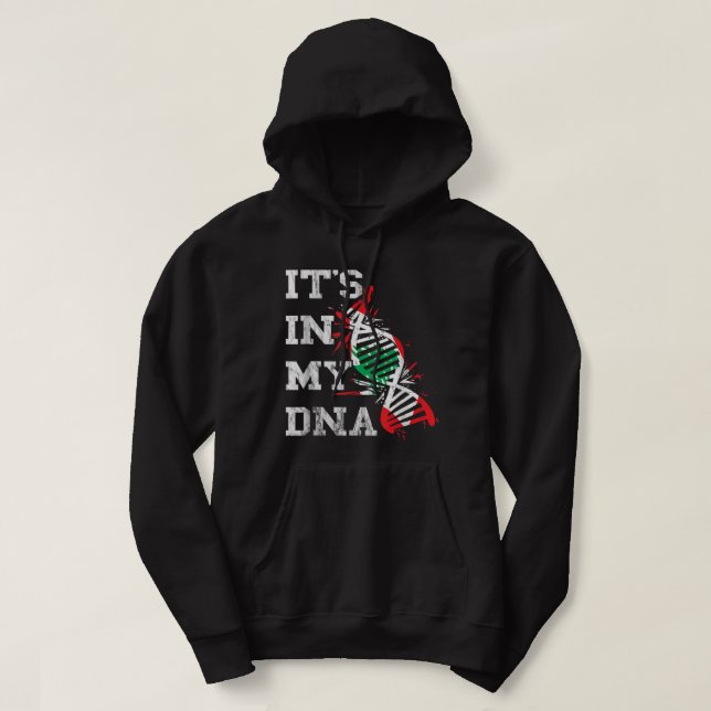Libanon Det finns i mitt DNA Libanesiska Independe Hoodie (Design framsida)