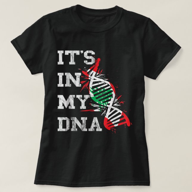 Libanon Det finns i mitt DNA Libanesiska Independe T Shirt (Design framsida)