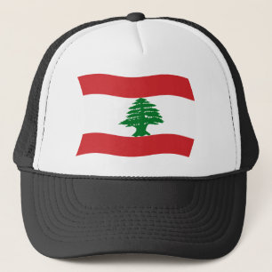 Libanon Flagg Hatt Truckerkeps