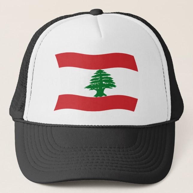 Libanon Flagg Hatt Truckerkeps (Framsida)