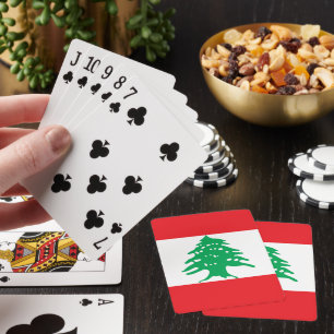 Libanon flagga casinokort