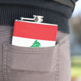 Libanon flagga fickplunta