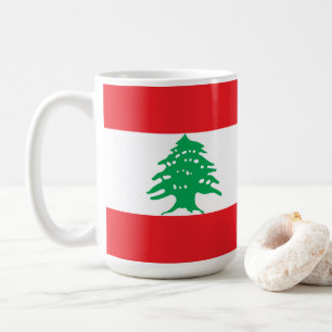 Libanon flagga kaffemugg