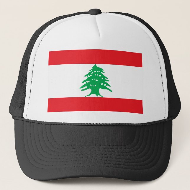 Libanon Flagga Keps (Framsida)