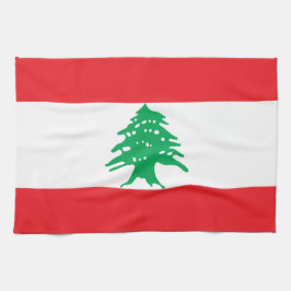 Libanon flagga kökshandduk