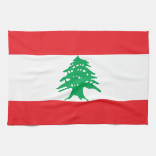 Libanon flagga kökshandduk