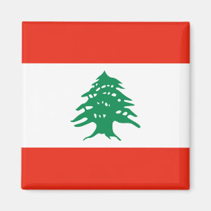 Libanon Flagga Magnet