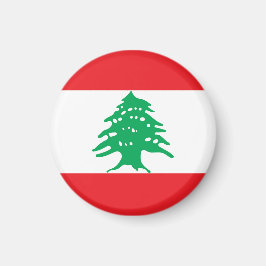 Libanon flagga magnet