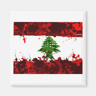 Libanon flagga magnet