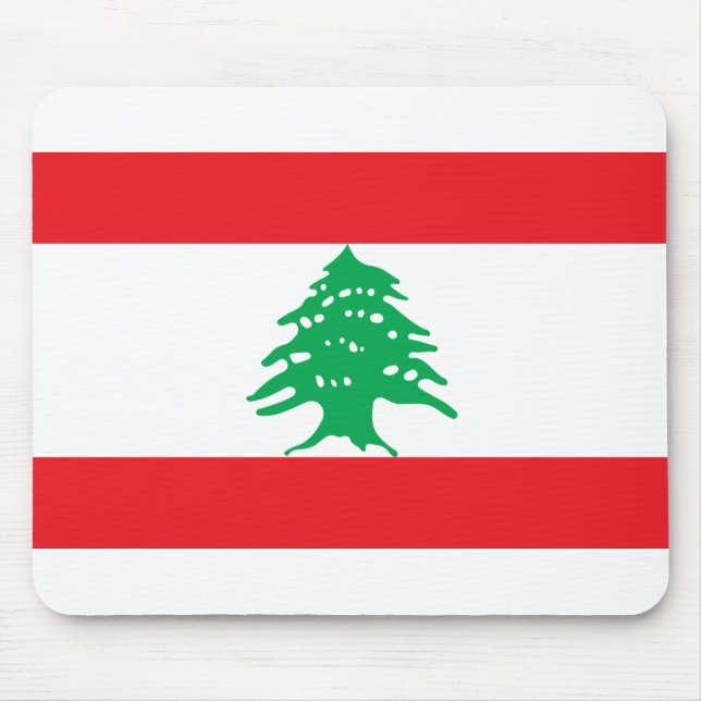 Libanon Flagga Musmatta (Framsidan)