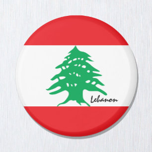 Libanon flagga och resa Libanon/sportfantaster Magnet