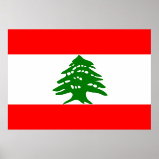 Libanon Flagga Poster