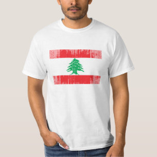 Libanon flagga t-shirt