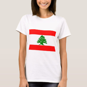 Libanon Flagga T Shirt