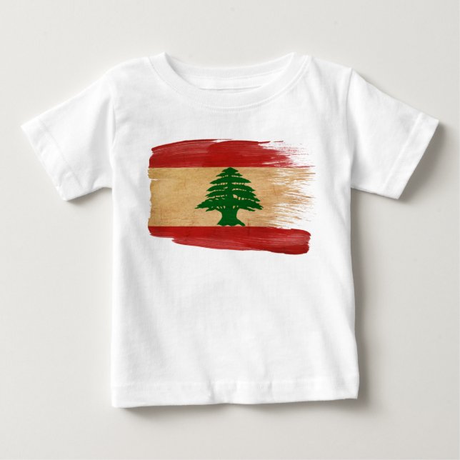 Libanon flagga tee (Framsida)